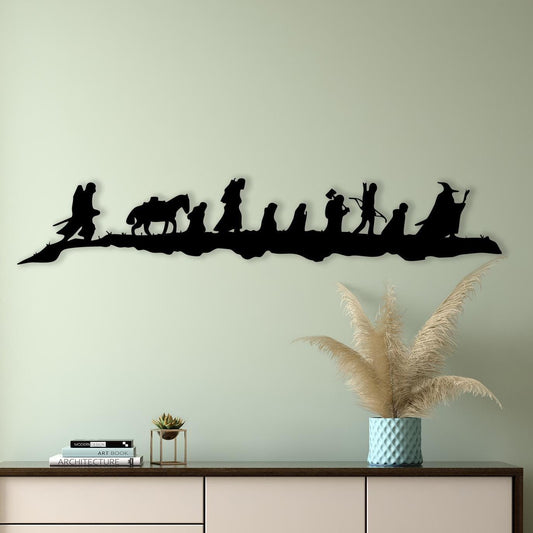 Epic Fantasy Metal Wall Art, Nerdy Home Theater Decor, Unique Birthday Gift