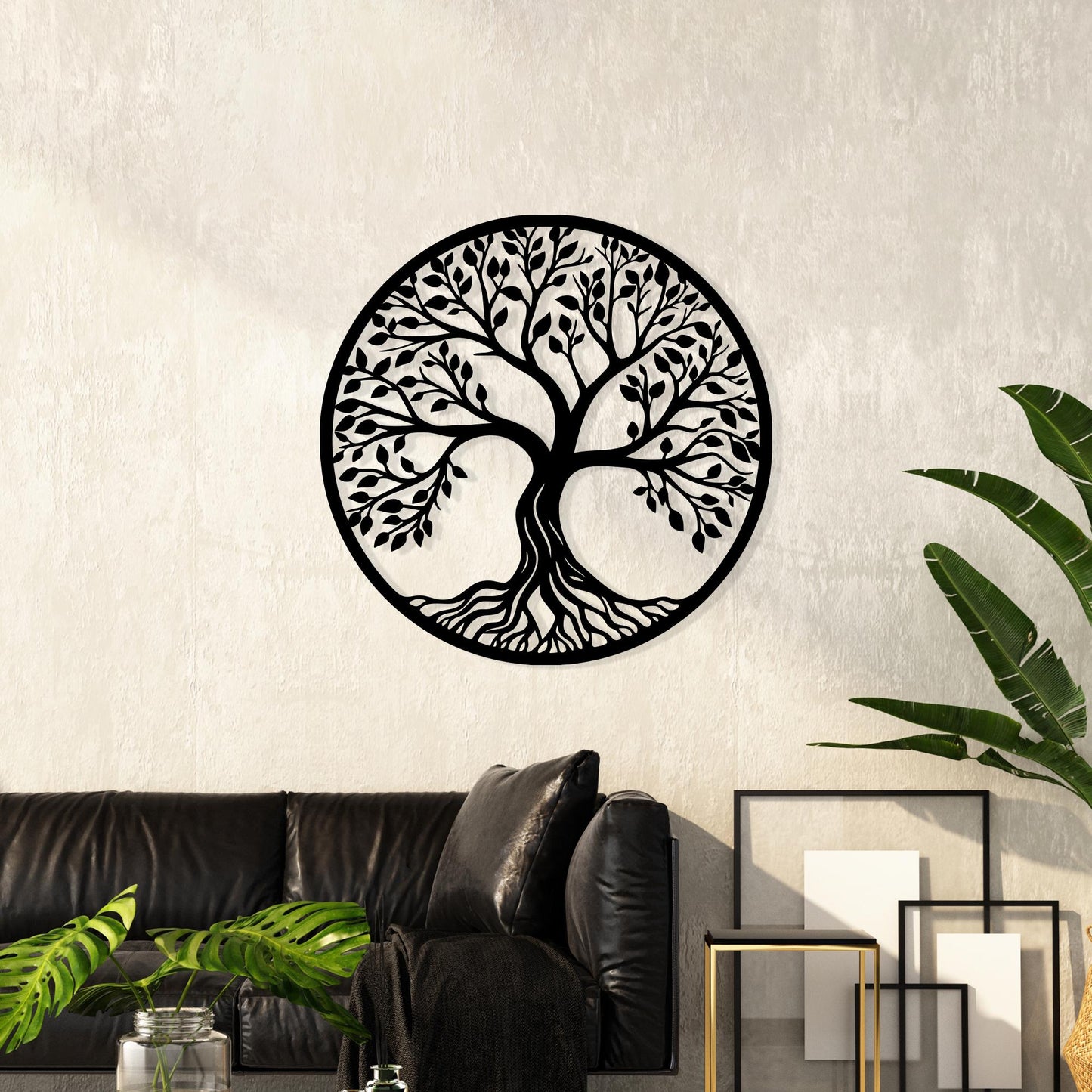 Tree of Life Metal Wall Art - Boho Spiritual Decor for Living Room, Housewarming Gift